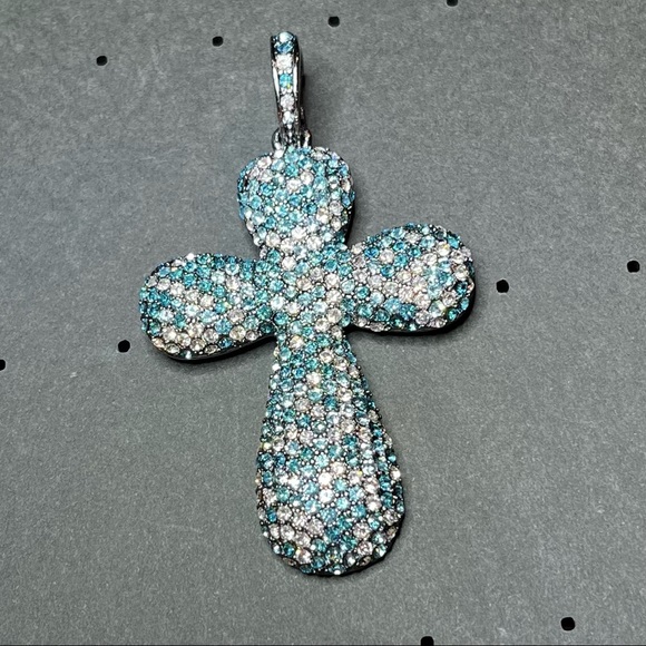 Real Collectibles by Adrienne Jewelry - Real Collectibles by Adrienne Pave Cross Pendant with Chain